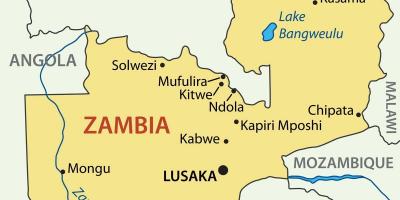 Карта Замбия, китве 