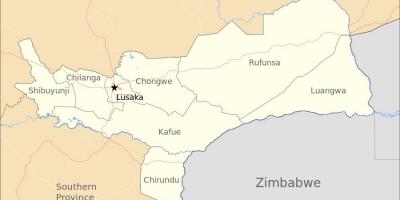 Карта лусака, Замбия